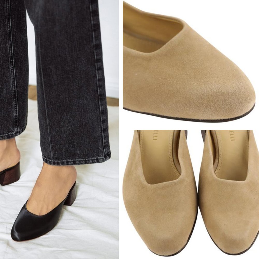 MARI GIUDICELLI LEBLON SUEDE MULE - Light Beige 36